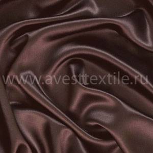 Ткань Атлас-Сатин темный шоколад
